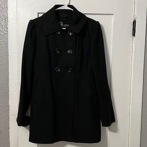 Guess Women’s Black Wool Blend Coat